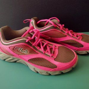 FILA DLS Foam Women's Size 6.5 Hot Pink & Gray Running, Jogging, Sneakers XLNT